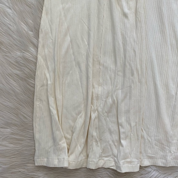 L*space White Ribbed Sleeveless Scoop Neck Topanga Tie Front Dress Revolve - Picture 4 of 11